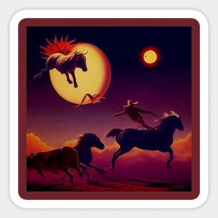 Cowboy Rodeo Dreams Sticker